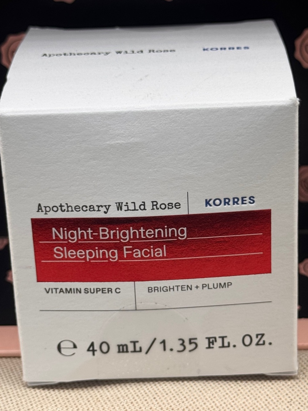 Korres night brightening sleeping facial - apothecary wild rose brighten + plump